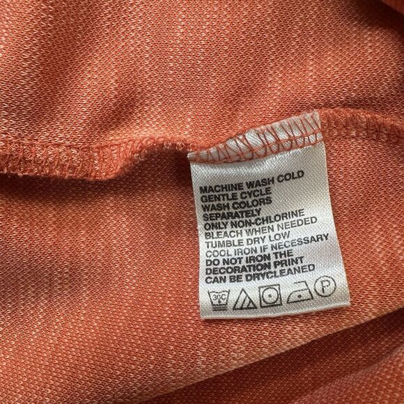 Tommy Bahama Men's Size M Solid Orange Vented Crew-Neck T-Shirt - Picture 3 of 5